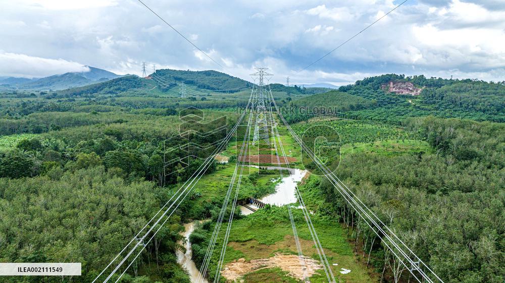 THAILAND-CHINA-BUILT POWER TRANSMISSION LINE-INAUGURATION