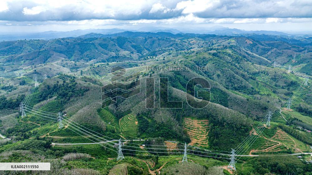 THAILAND-CHINA-BUILT POWER TRANSMISSION LINE-INAUGURATION