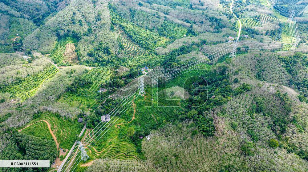 THAILAND-CHINA-BUILT POWER TRANSMISSION LINE-INAUGURATION