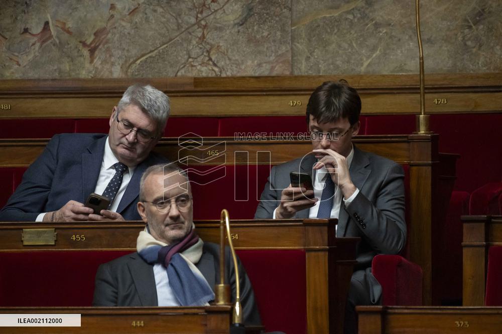 Questions to the government at the National Assembly - Paris