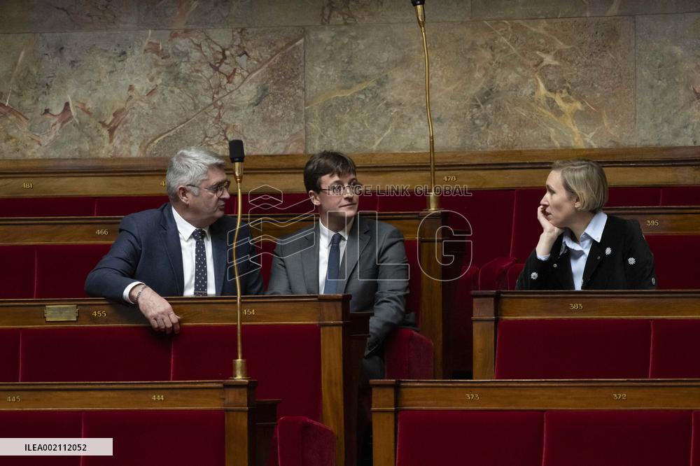 Questions to the government at the National Assembly - Paris