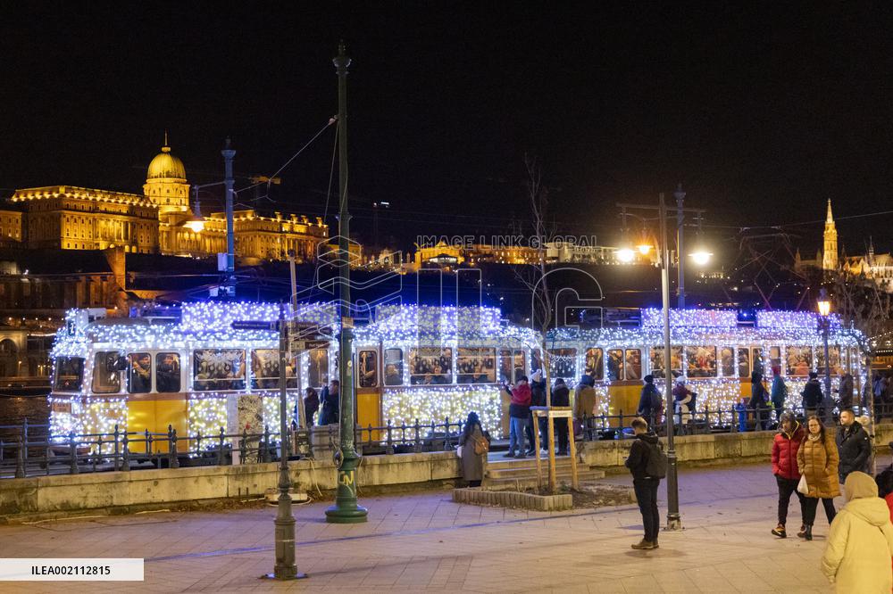 HUNGARY-BUDAPEST-CHRISTMAS TRAM