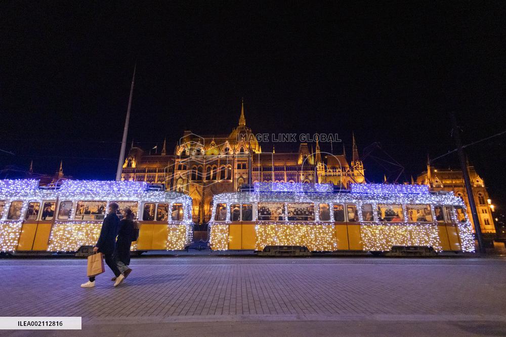 HUNGARY-BUDAPEST-CHRISTMAS TRAM