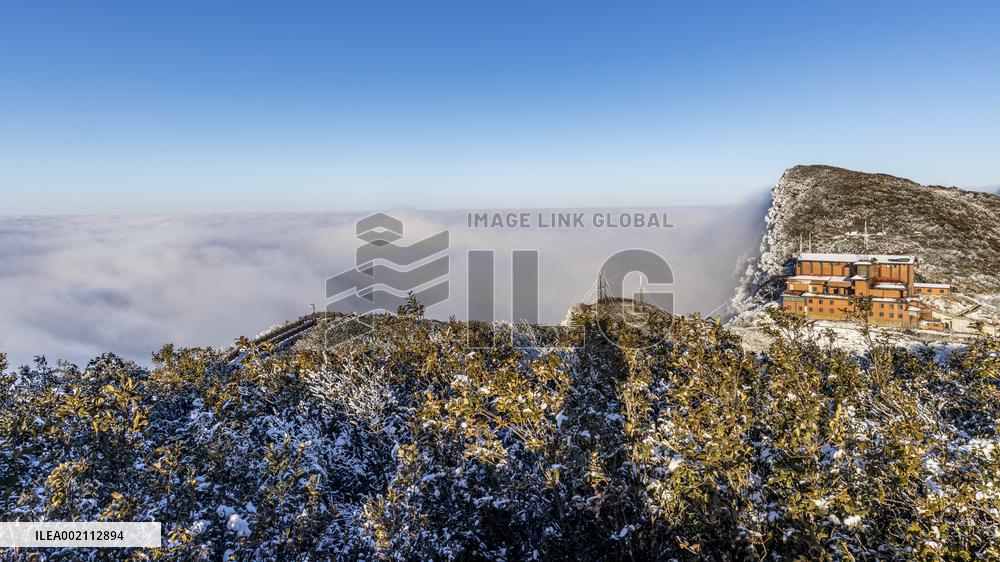 Jinfo Mountain Snow Scenery in Chongqing