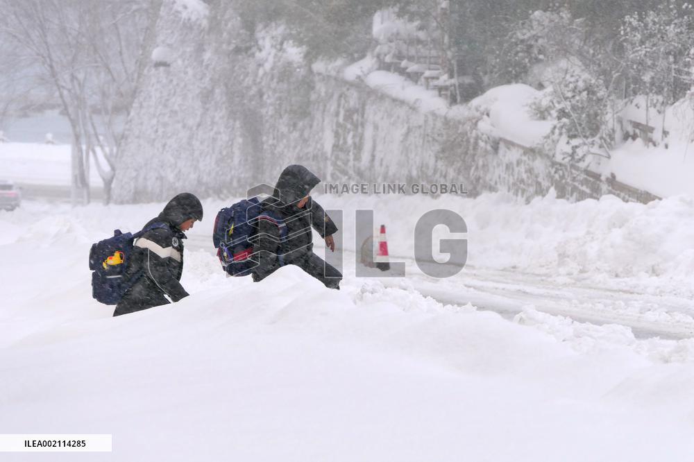 Snow Depth Record in Yantai