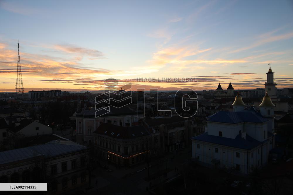 Sunset in Ivano-Frankivsk