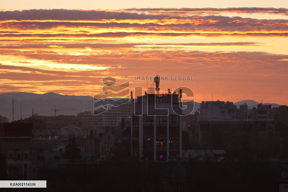 Sunset in Ivano-Frankivsk