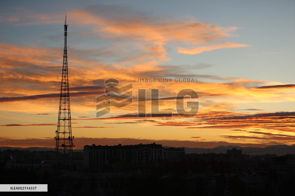 Sunset in Ivano-Frankivsk