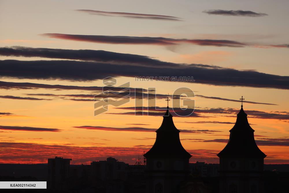 Sunset in Ivano-Frankivsk