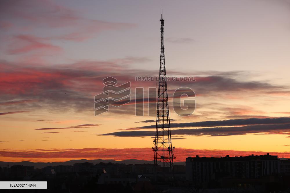 Sunset in Ivano-Frankivsk