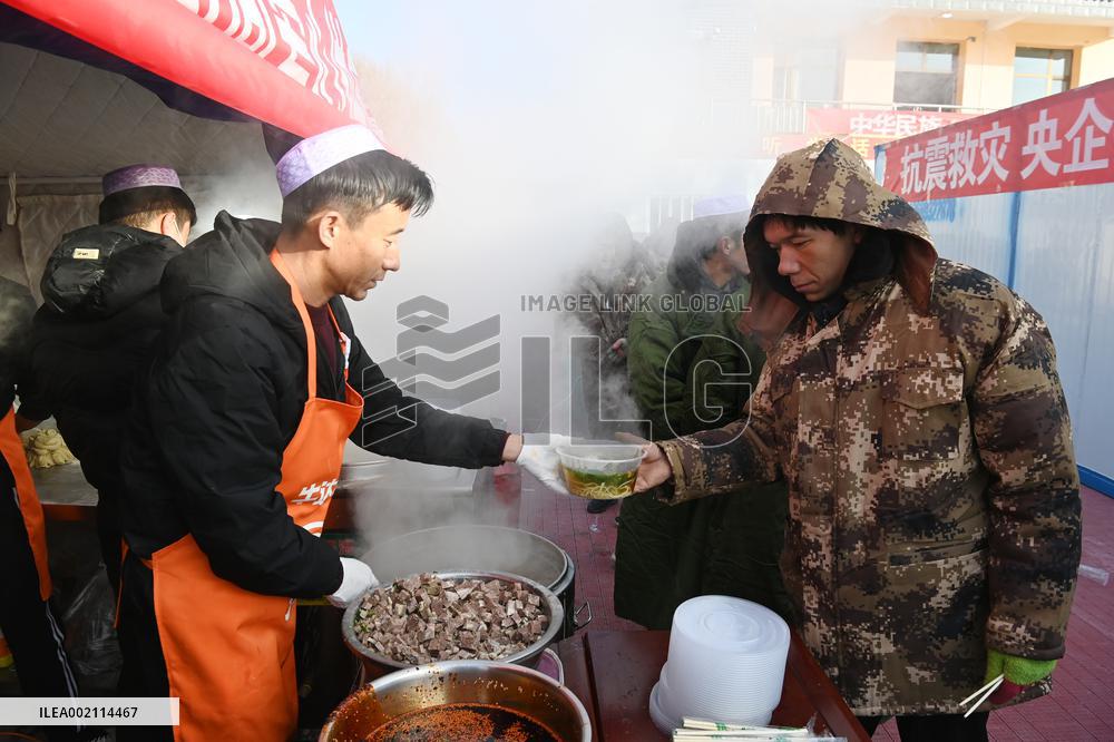 CHINA-GANSU-JISHISHAN COUNTY-EARTHQUAKE-AFTERMATH (CN)