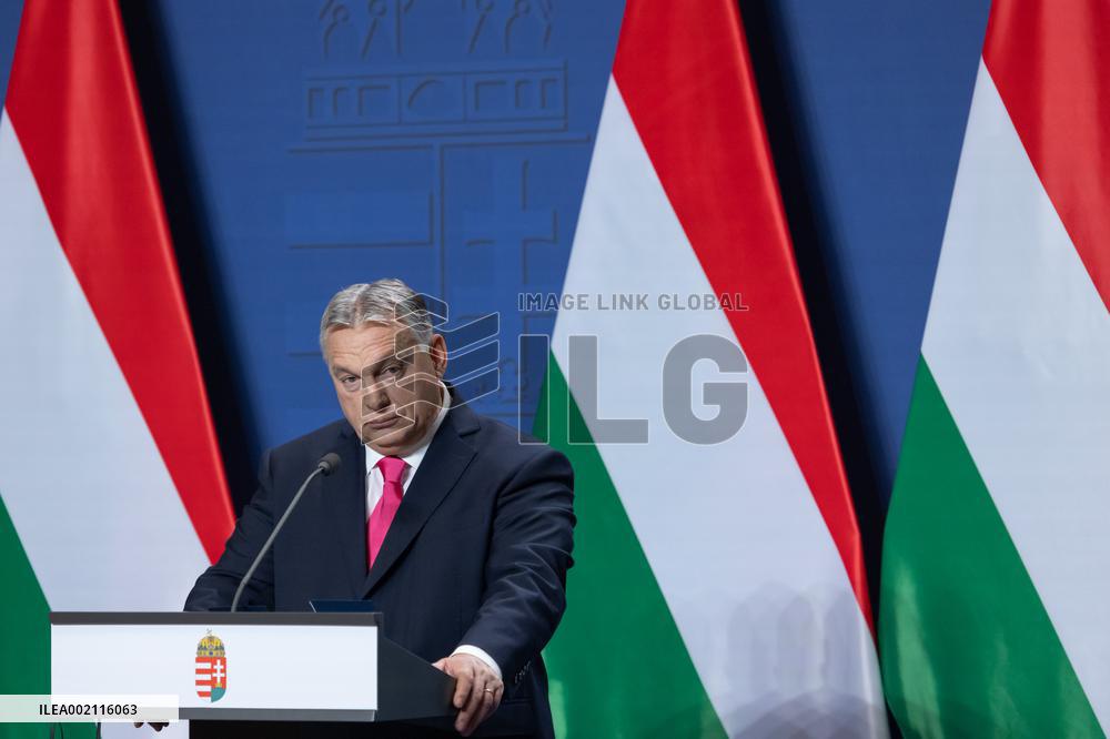 HUNGARY-BUDAPEST-PM-PRESS CONFERENCE