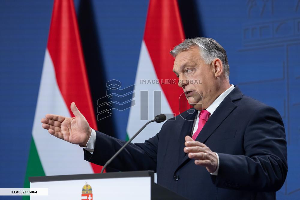 HUNGARY-BUDAPEST-PM-PRESS CONFERENCE