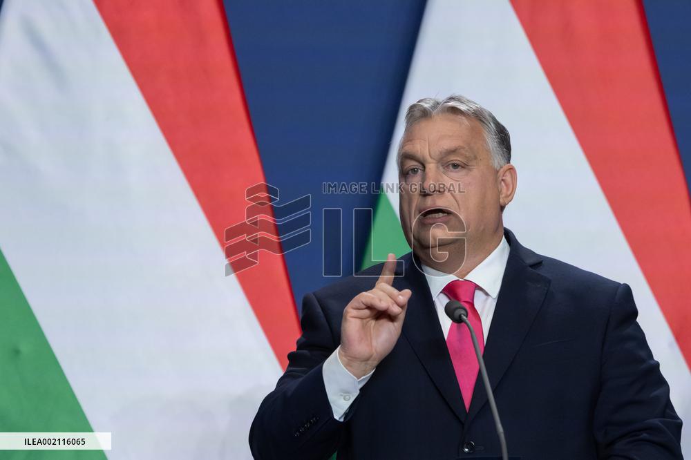 HUNGARY-BUDAPEST-PM-PRESS CONFERENCE