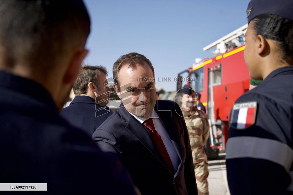 President Macron Visits Prince Hassan Air Base (H5) Near Amman