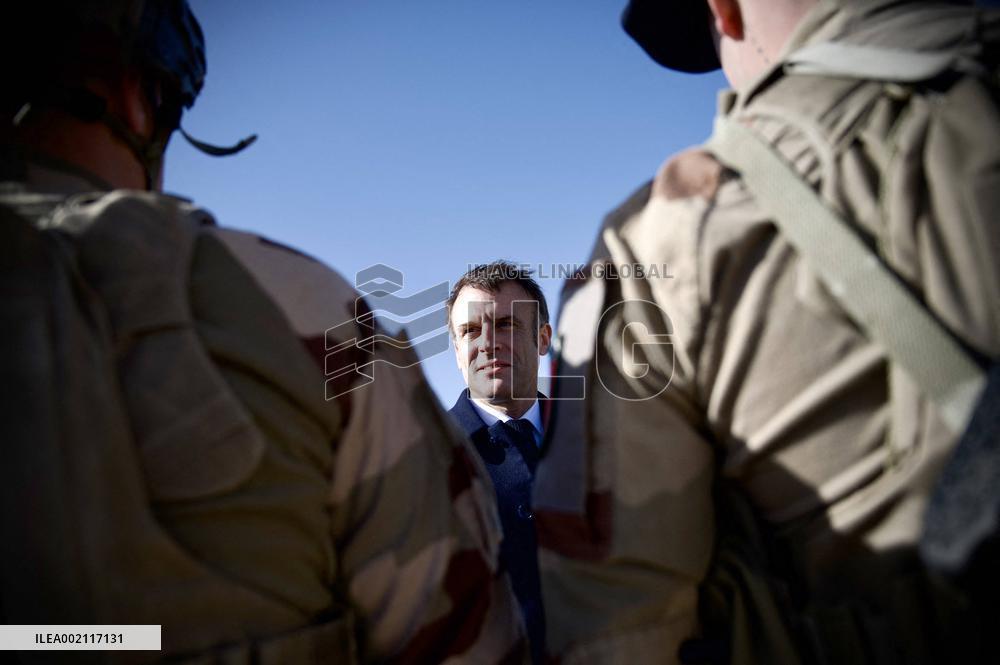 President Macron Visits Prince Hassan Air Base (H5) Near Amman