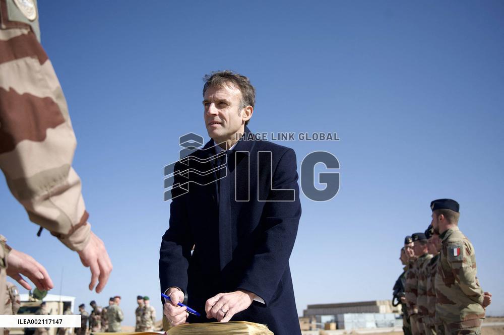 President Macron Visits Prince Hassan Air Base (H5) Near Amman