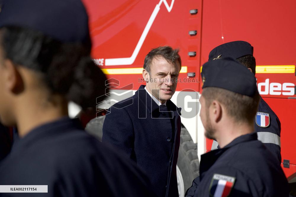 President Macron Visits Prince Hassan Air Base (H5) Near Amman