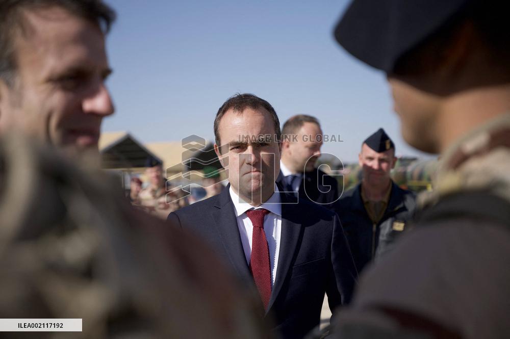 President Macron Visits Prince Hassan Air Base (H5) Near Amman