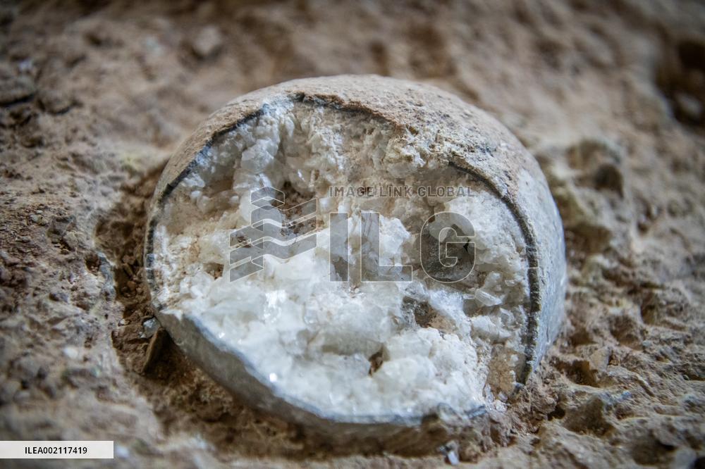 CHINA-HUBEI-SHIYAN-CRYSTALLIZED DINOSAUR EGG FOSSILS(CN)