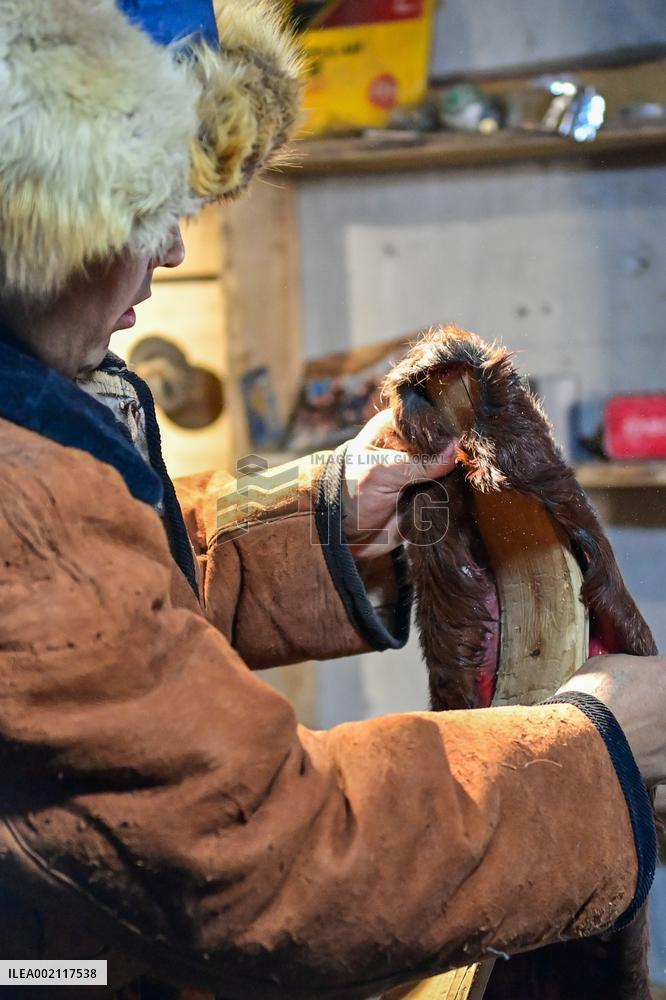 CHINA-XINJIANG-ALTAY-TRADITIONAL HIDE SKI (CN)