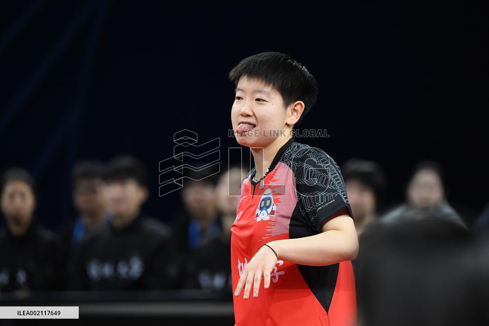 (SP)CHINA-SHENZHEN-TABLE TENNIS-CTTSL-WOMEN'S TEAM SEMIFINAL-SHENZHEN VS ECUST (CN)