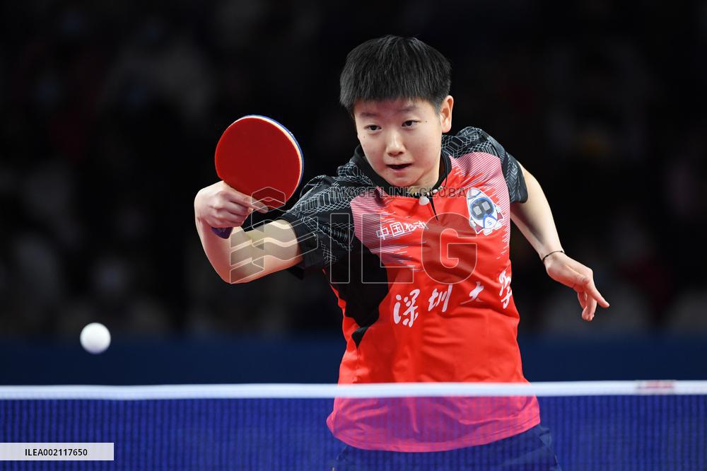 (SP)CHINA-SHENZHEN-TABLE TENNIS-CTTSL-WOMEN'S TEAM SEMIFINAL-SHENZHEN VS ECUST (CN)