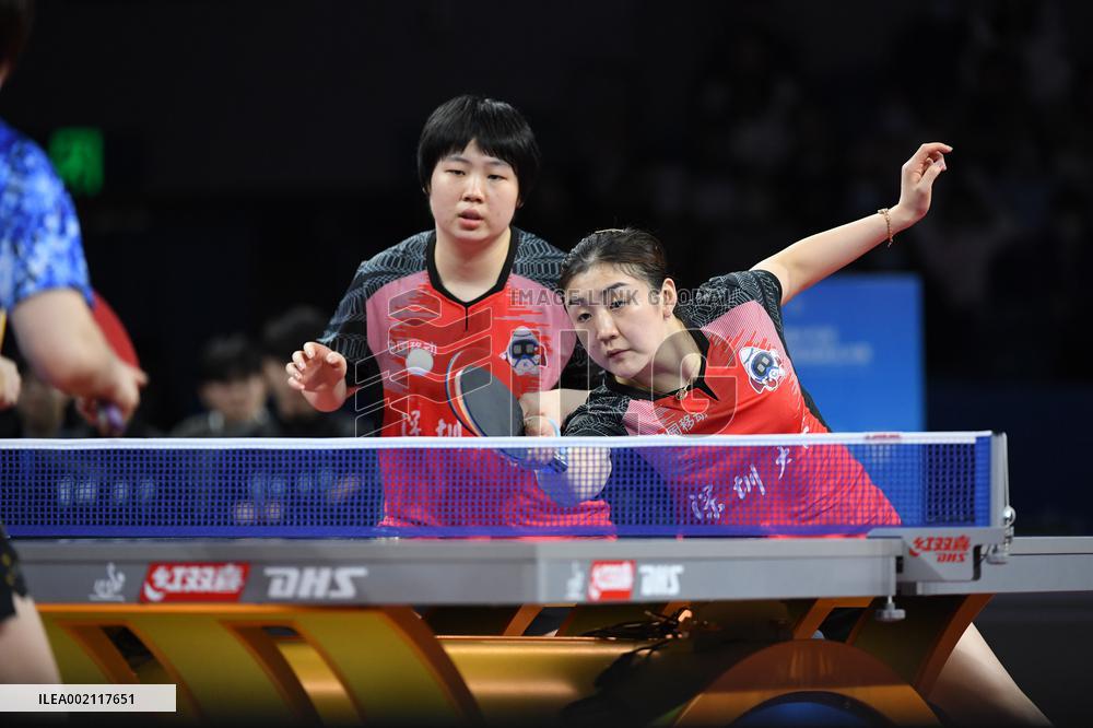 (SP)CHINA-SHENZHEN-TABLE TENNIS-CTTSL-WOMEN'S TEAM SEMIFINAL-SHENZHEN VS ECUST (CN)