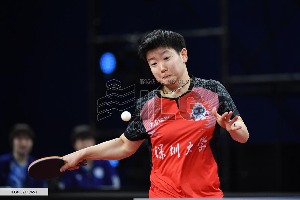 (SP)CHINA-SHENZHEN-TABLE TENNIS-CTTSL-WOMEN'S TEAM SEMIFINAL-SHENZHEN VS ECUST (CN)