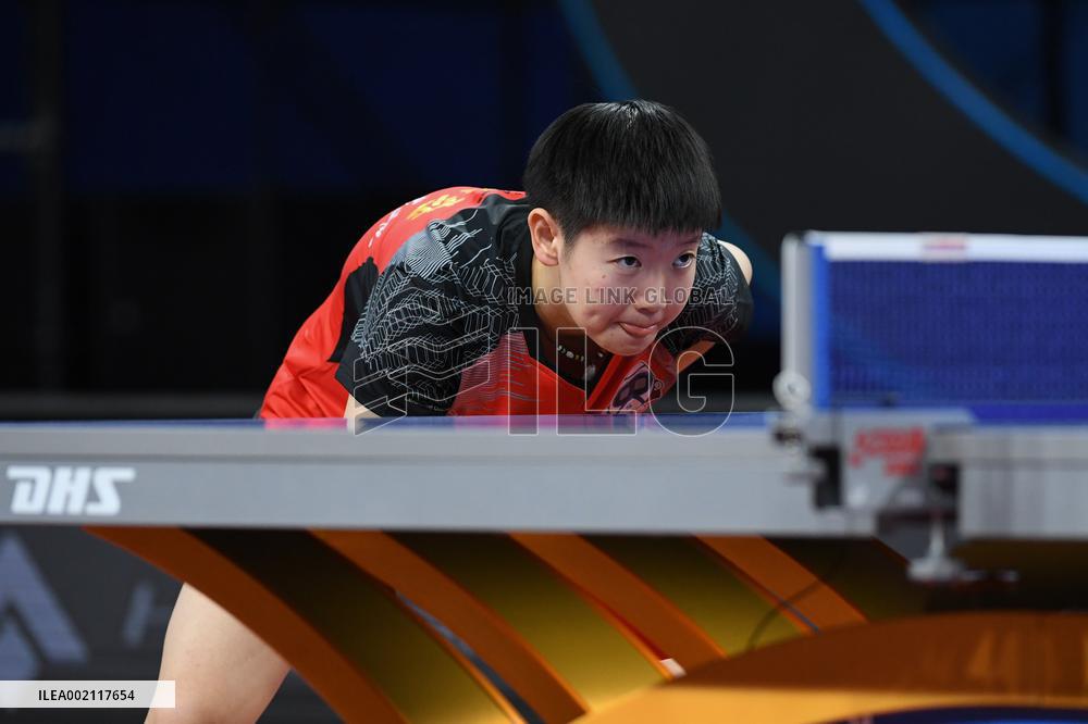(SP)CHINA-SHENZHEN-TABLE TENNIS-CTTSL-WOMEN'S TEAM SEMIFINAL-SHENZHEN VS ECUST (CN)