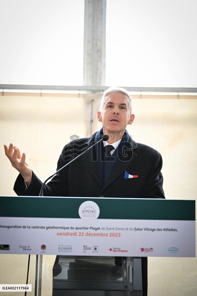 Paris 2024 Geothermal Power Plant Inauguration - Saint-Denis