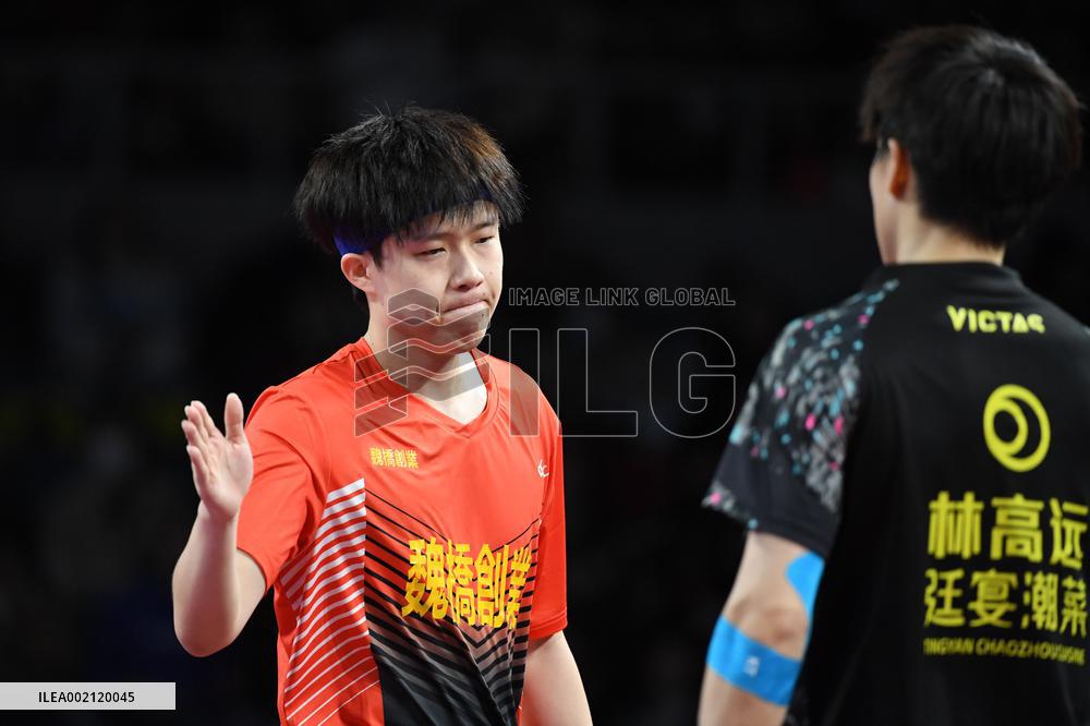 (SP)CHINA-SHENZHEN-TABLE TENNIS-CTTSL-MEN'S TEAM SEMIFINAL-SHANDONG WEIQIAO VS SHANTOU (CN)