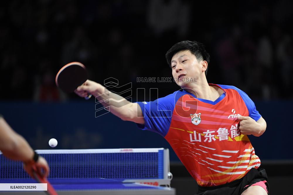 (SP)CHINA-SHENZHEN-TABLE TENNIS-CTTSL-MEN'S TEAM SEMIFINAL-SHANDONG LUNENG VS SHANGHAI (CN)