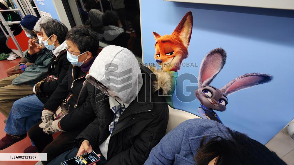 Disneyland Zootopia Theme Subway in Shanghai