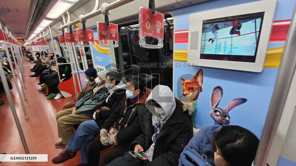 Disneyland Zootopia Theme Subway in Shanghai
