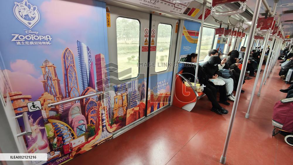 Disneyland Zootopia Theme Subway in Shanghai