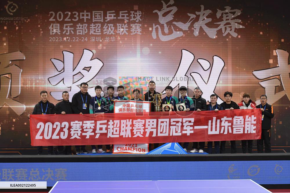 (SP)CHINA-SHENZHEN-TABLE TENNIS-CTTSL-MEN'S TEAM FINAL (CN)