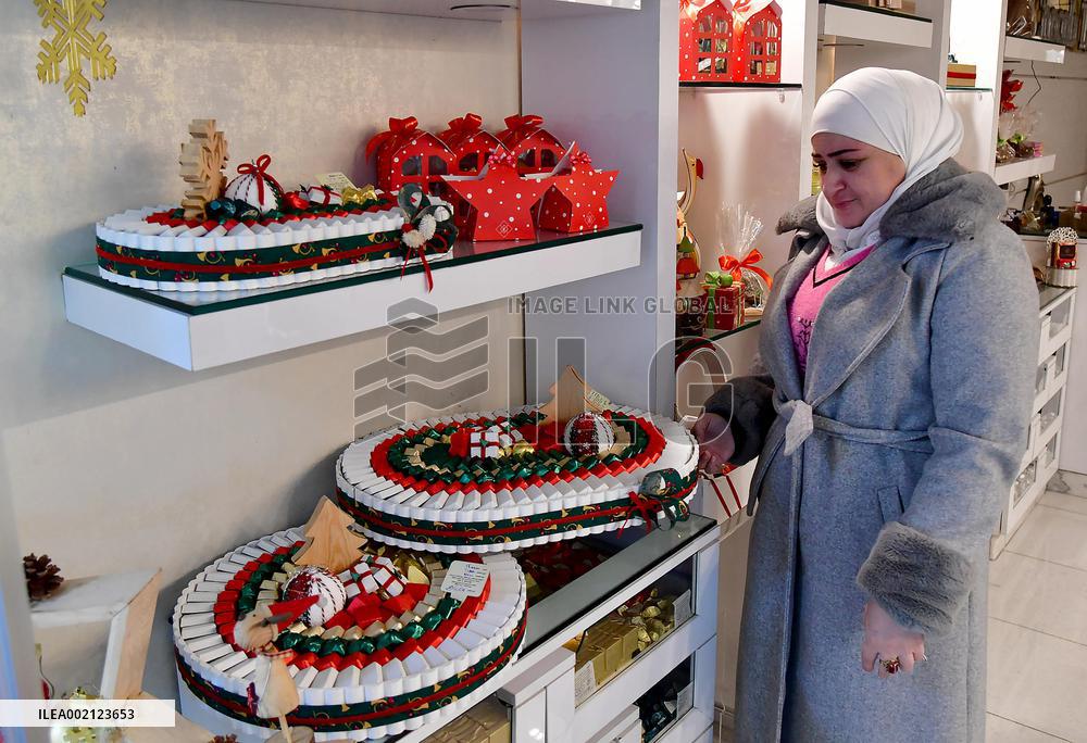 SYRIA-DAMASCUS-CHRISTMAS-SWEETS