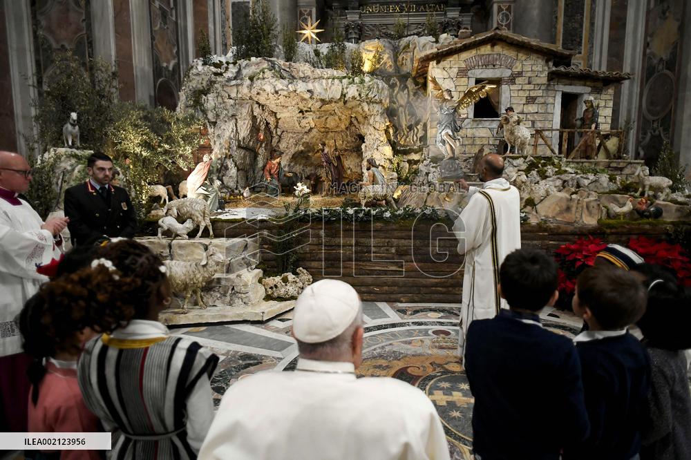 Pope Presides Over The Christmas Eve Midnight Mass - Vatican