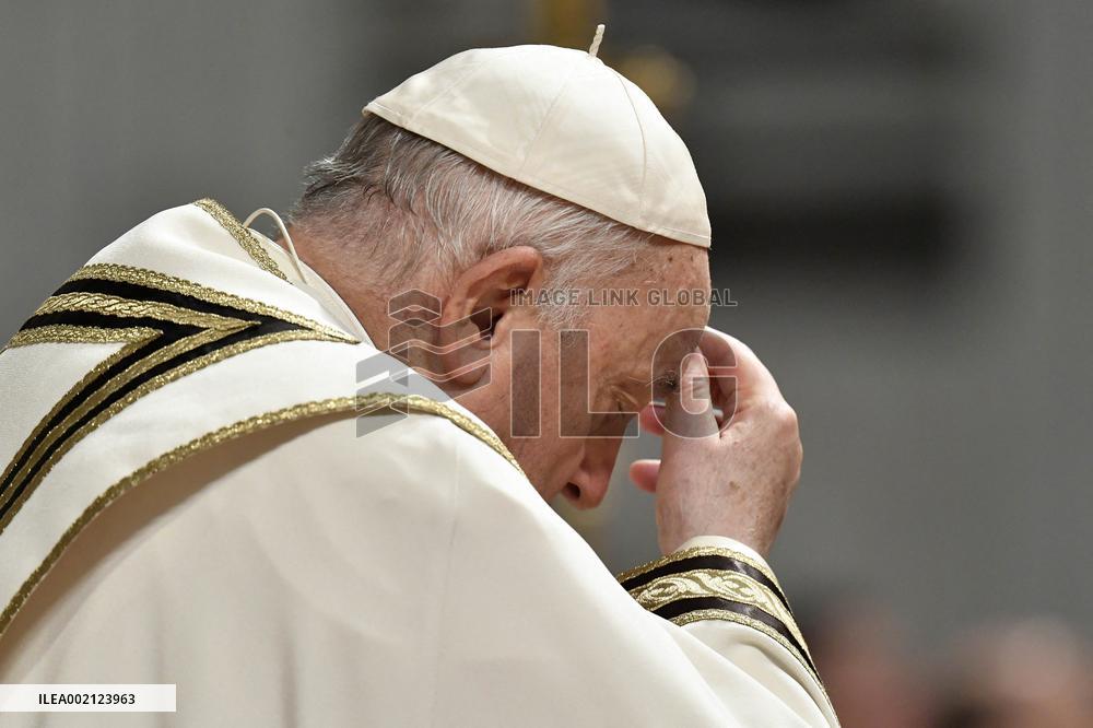 Pope Presides Over The Christmas Eve Midnight Mass - Vatican