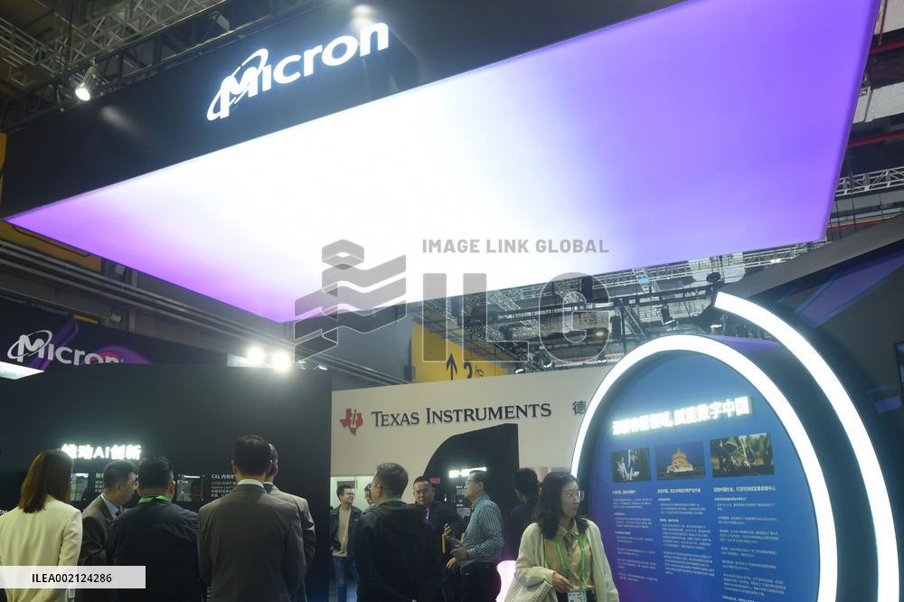 Micron Booth at CIIE in Shanghai