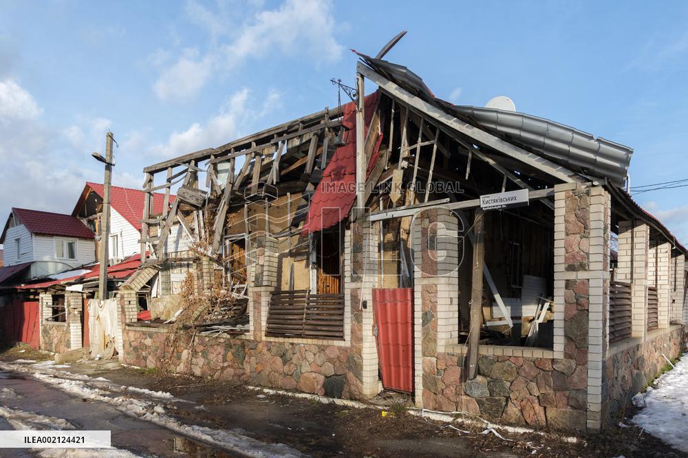 Damage done by Russian invasion in Chernihiv Region