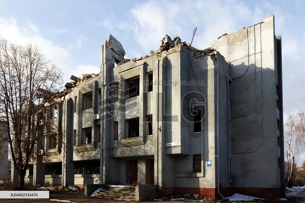 Damage done by Russian invasion in Chernihiv Region