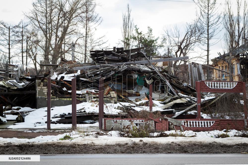 Damage done by Russian invasion in Chernihiv Region