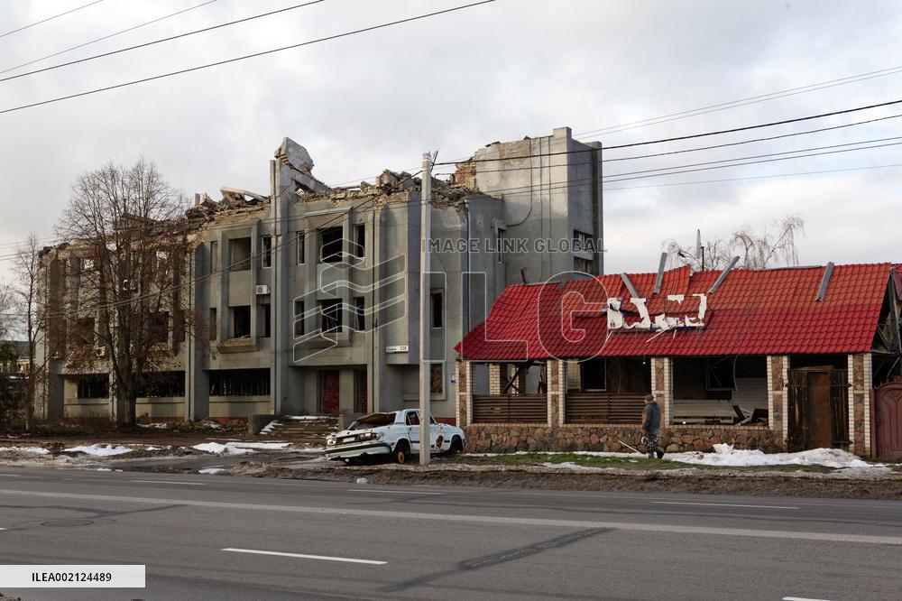 Damage done by Russian invasion in Chernihiv Region