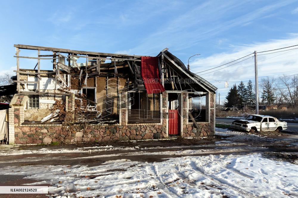 Damage done by Russian invasion in Chernihiv Region