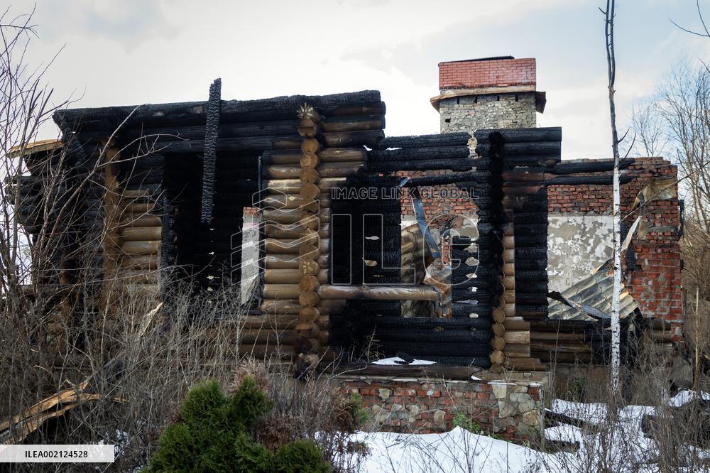 Damage done by Russian invasion in Chernihiv Region