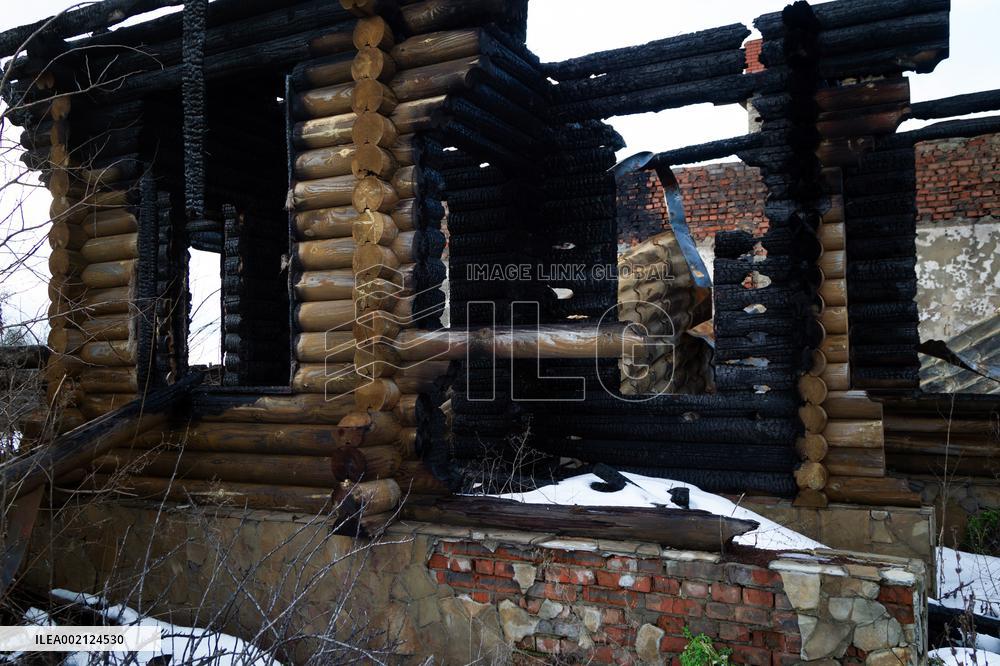 Damage done by Russian invasion in Chernihiv Region