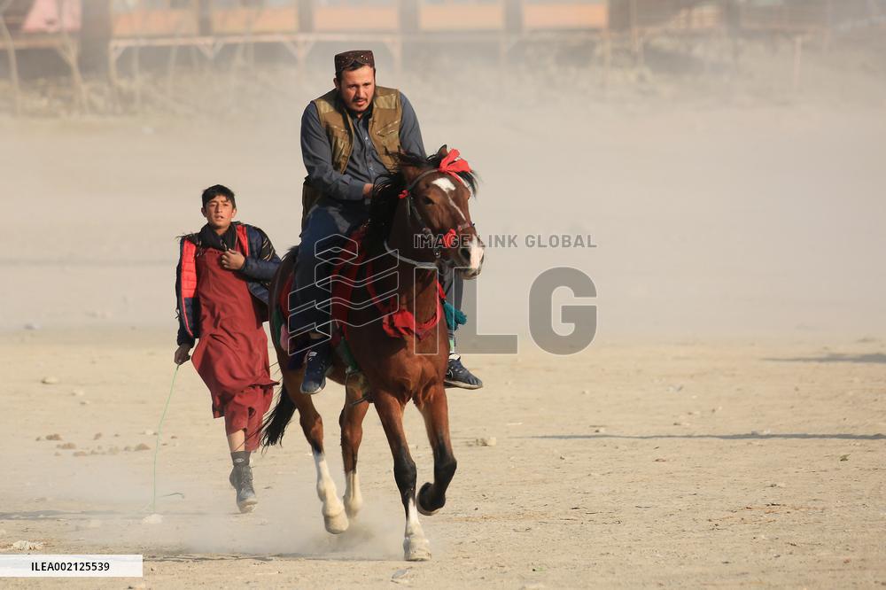 AFGHANISTAN-KABUL-QARGHA LAKE-HORSE RIDING