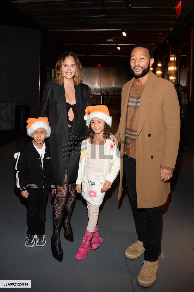 Celebs At New York Knicks Vs Milwaukee Bucks Games - NYC